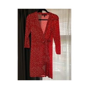 bcbgmaxazria polka dot dress